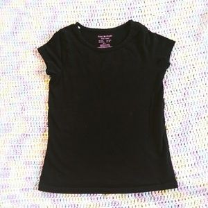 Little Girls Basic Black Tee